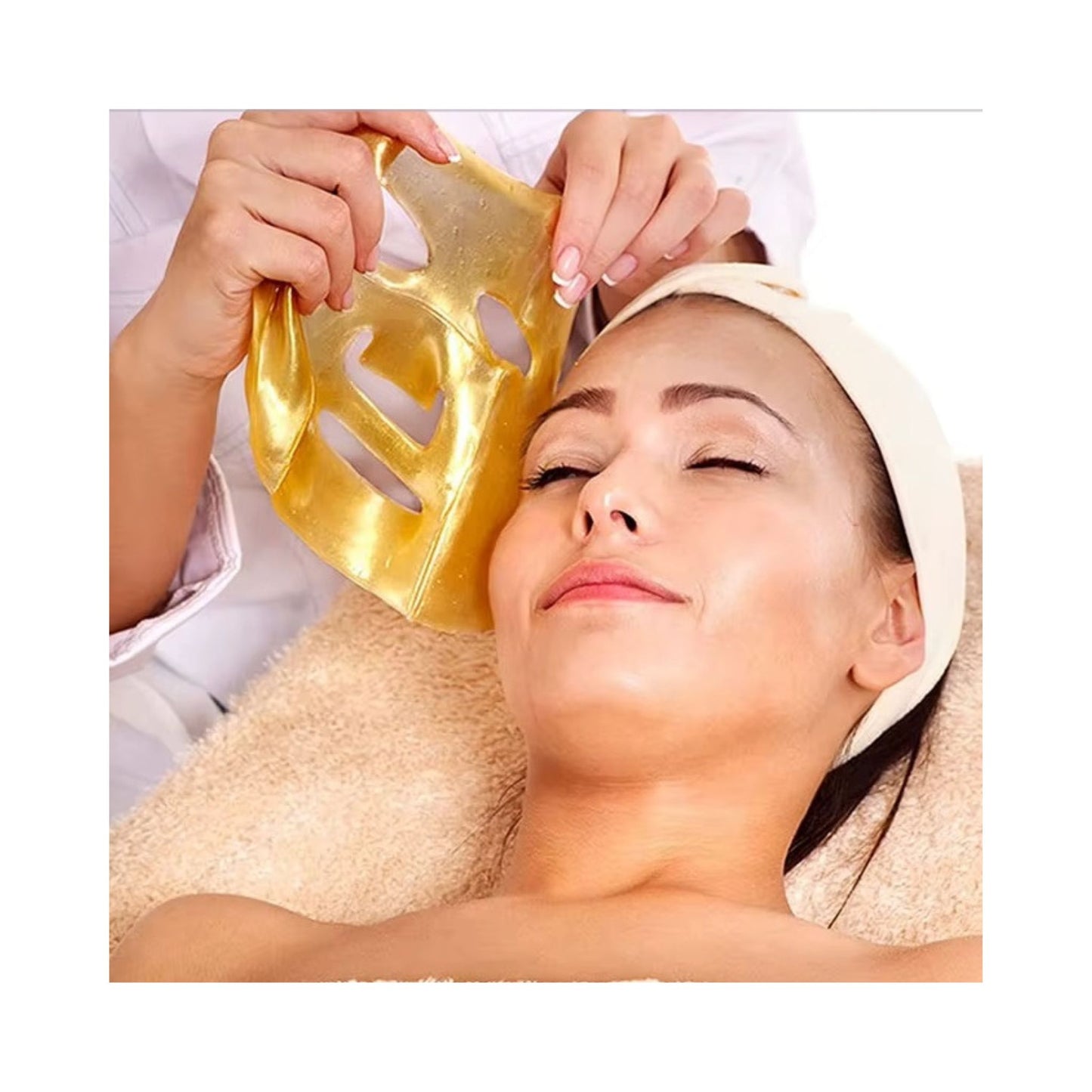 Gesichtmaske Glitzer 3x