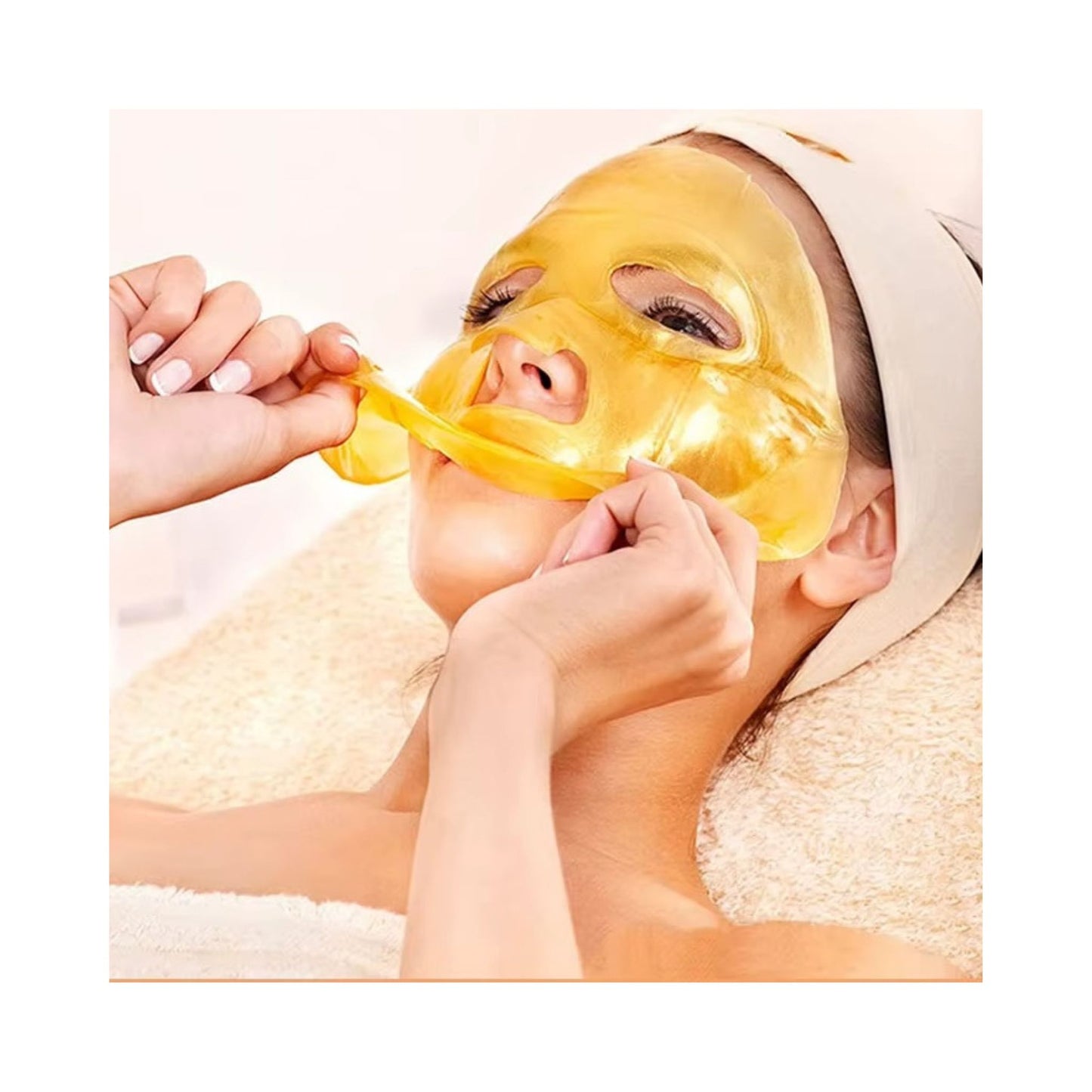 Gesichtmaske Glitzer 3x