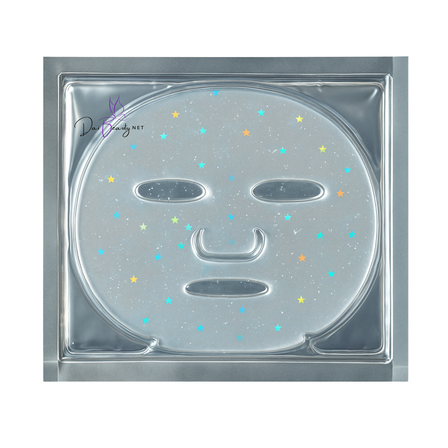 Gesichtmaske Glitzer 3x