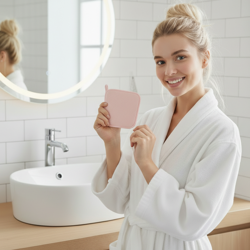 2 Kleine Mikrofasertücher für Gesicht & Abschminken – sanft, effektiv