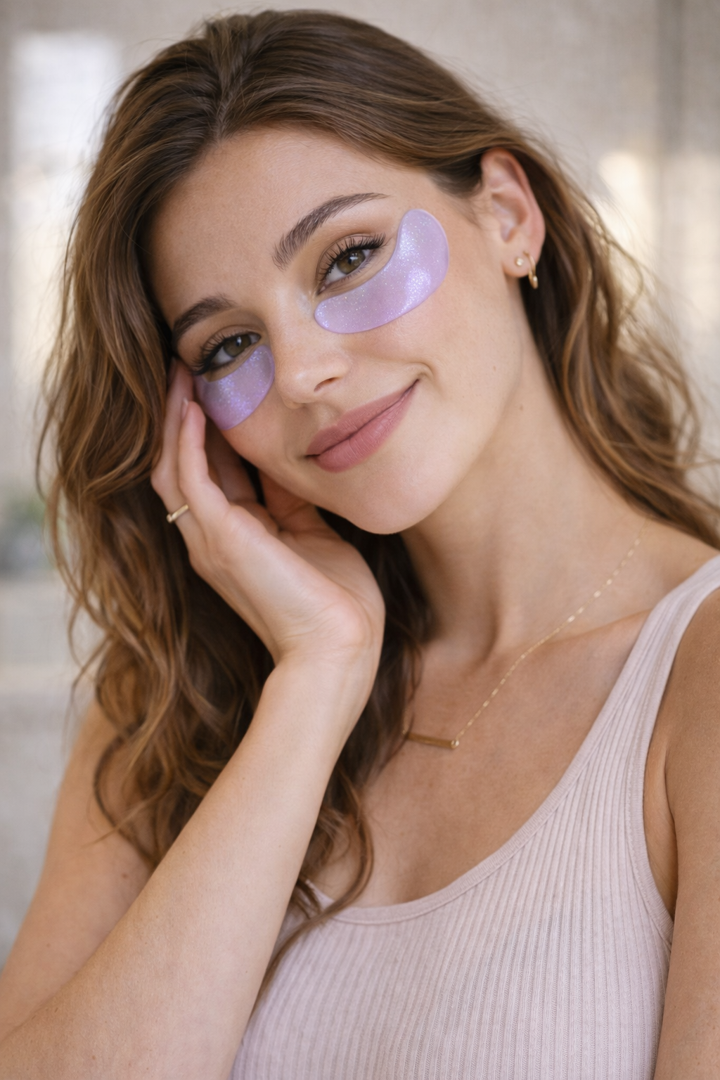 💜 Lavender Glow – Soothing Eye Pads (5 Stück)