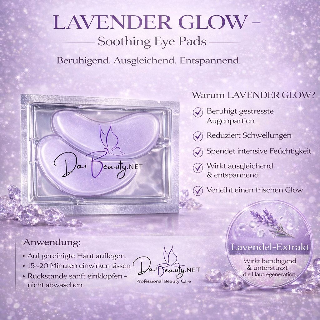 💜 Lavender Glow – Soothing Eye Pads (5 Stück)